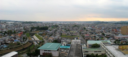 掛川城天守閣からの眺望