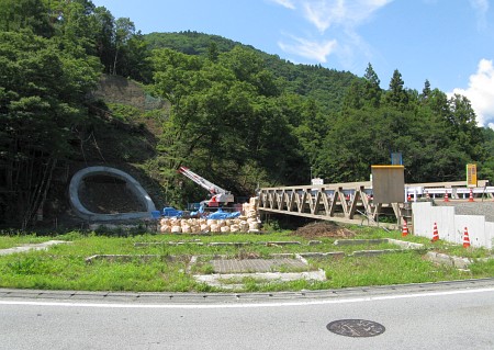 中部横断自動車道 建設地