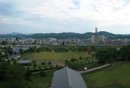 小峰城三重櫓からの眺望