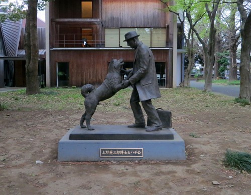 上野英三郎博士とハチ公像